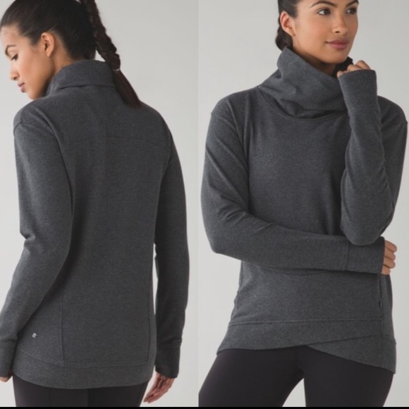 lululemon athletica Sweaters - Lululemon on the double heathered gray pullover